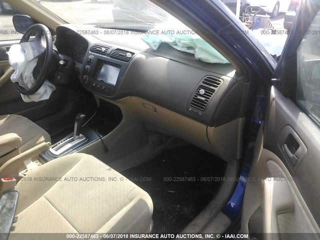 2HGES16334H606774 - 2004 HONDA CIVIC DX VP BLUE photo 5