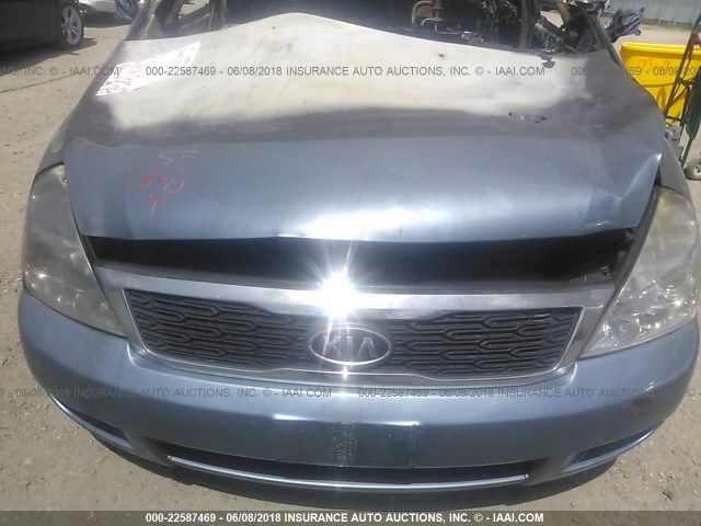 KNDMH4C7XB6397341 - 2011 KIA SEDONA EX TEAL photo 10