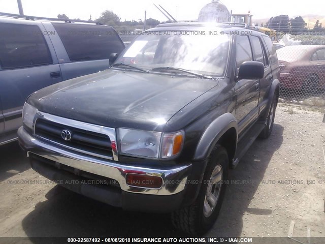 JT3HN87R0T0027201 - 1996 TOYOTA 4RUNNER LIMITED BLACK photo 2