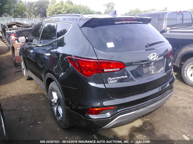 5NMZUDLB2HH024943 - 2017 HYUNDAI SANTA FE SPORT  BLACK photo 3