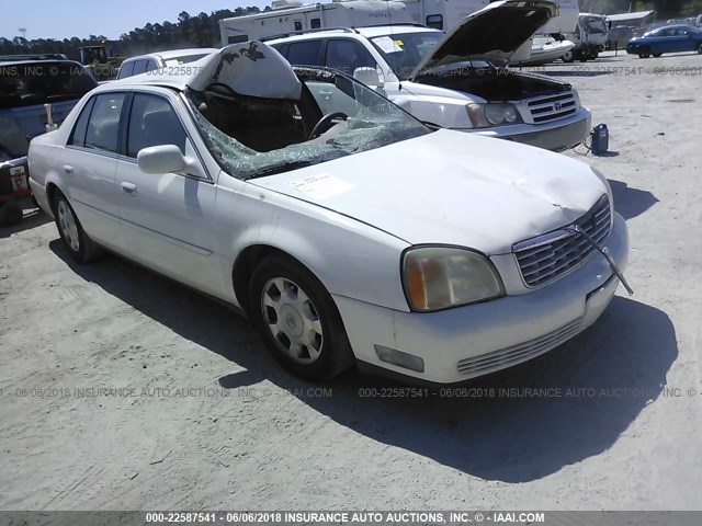 1G6KD54Y62U124427 - 2002 CADILLAC DEVILLE WHITE photo 1