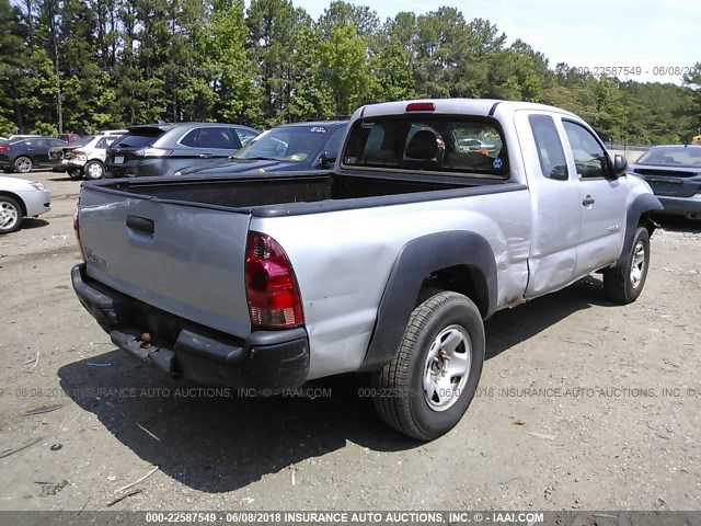 5TFUX4EN7DX018159 - 2013 TOYOTA TACOMA ACCESS CAB Silber Foto 4