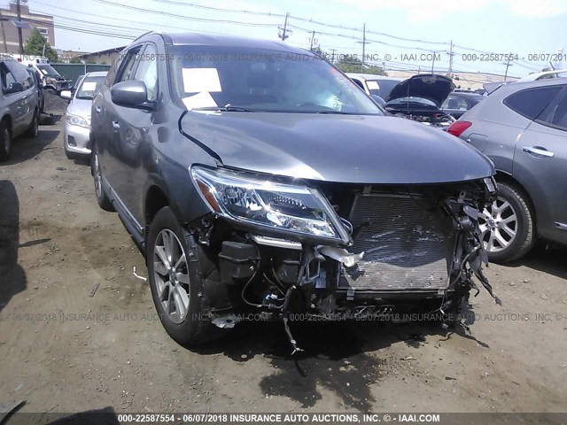 5N1AR2MM7GC615765 - 2016 NISSAN PATHFINDER S/SV/SL/PLATINUM 灰色 照片 1