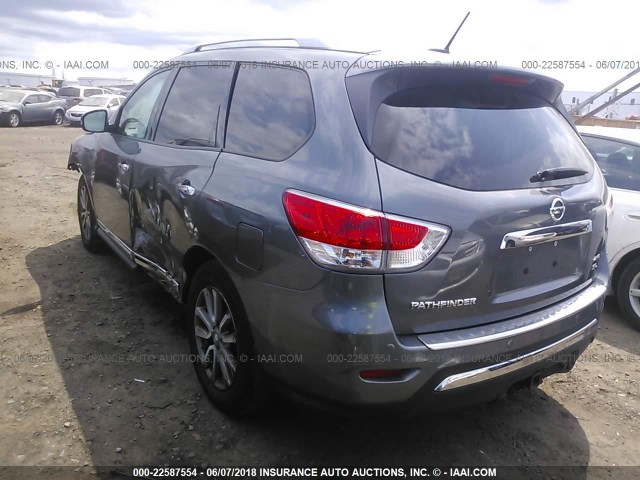 5N1AR2MM7GC615765 - 2016 NISSAN PATHFINDER S/SV/SL/PLATINUM GRAY photo 3