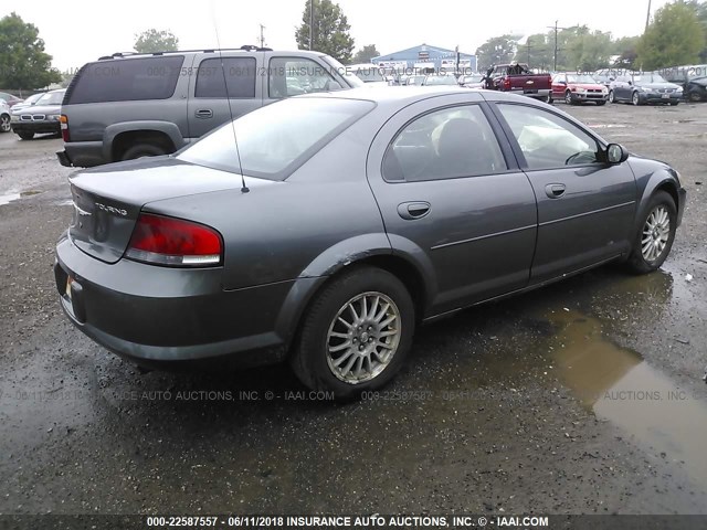 1C3AL56R45N540786 - 2005 CHRYSLER SEBRING TOURING GRAY photo 4