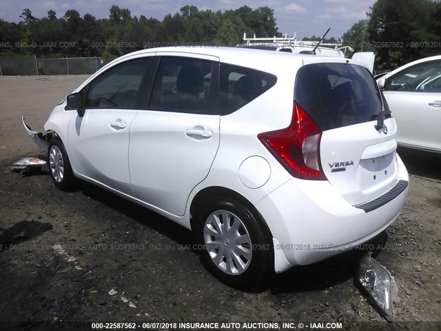 3N1CE2CP3GL406017 - 2016 NISSAN VERSA NOTE S/S PLUS/SV/SL/SR WHITE photo 3