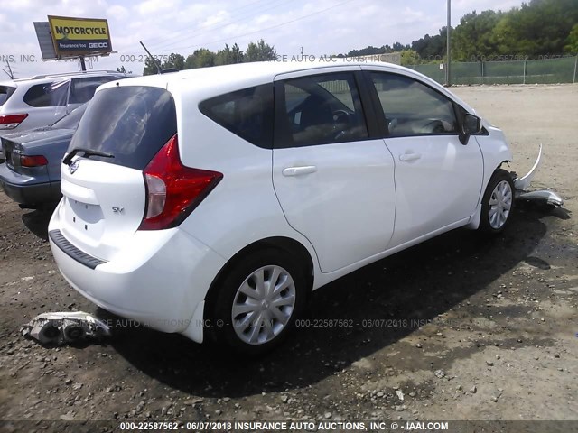 3N1CE2CP3GL406017 - 2016 NISSAN VERSA NOTE S/S PLUS/SV/SL/SR WHITE photo 4