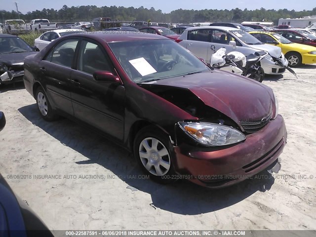 4T1BE32K64U349670 - 2004 TOYOTA CAMRY LE/XLE/SE 勃艮第红 照片 1