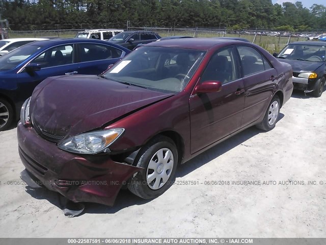 4T1BE32K64U349670 - 2004 TOYOTA CAMRY LE/XLE/SE 勃艮第红 照片 2