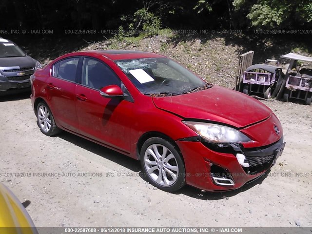 JM1BL1S62A1124550 - 2010 MAZDA 3 S RED photo 1