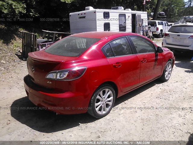 JM1BL1S62A1124550 - 2010 MAZDA 3 S RED photo 4