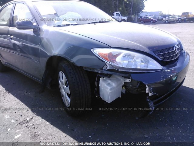 4T1BE32K22U572379 - 2002 TOYOTA CAMRY LE/XLE/SE მწვანე ფოტო 6