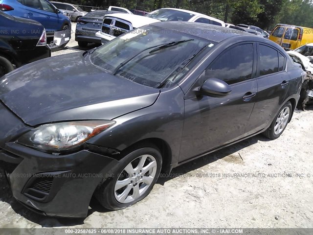 JM1BL1SFXA1316783 - 2010 MAZDA 3 I GRAY photo 2