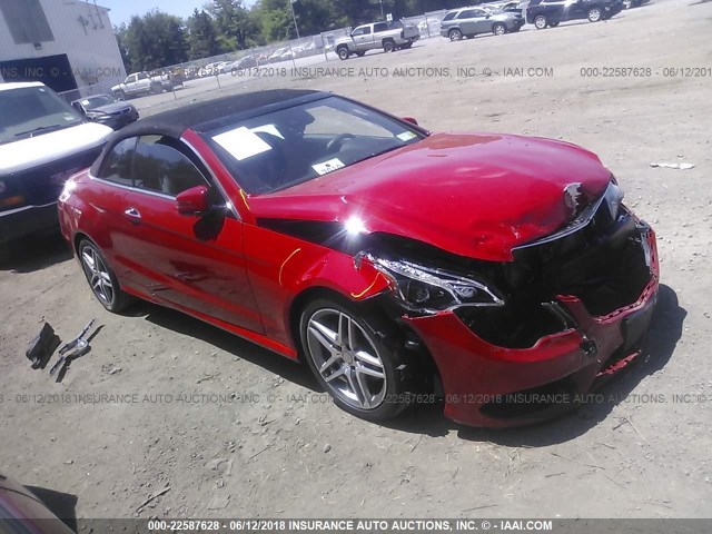 WDDKK6FF1GF335234 - 2016 MERCEDES-BENZ E 400 RED photo 1