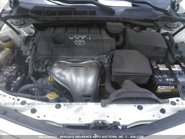 4T4BF3EK1AR004685 - 2010 TOYOTA CAMRY SE/LE/XLE 白色 照片 10
