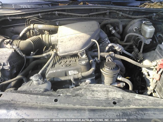 5TETX22N28Z534514 - 2008 TOYOTA TACOMA ACCESS CAB Dunkelblau Foto 10