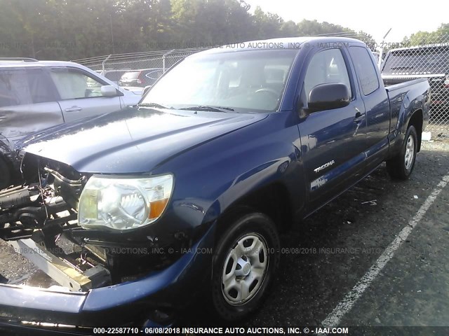 5TETX22N28Z534514 - 2008 TOYOTA TACOMA ACCESS CAB Dunkelblau Foto 2