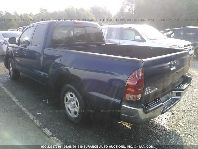5TETX22N28Z534514 - 2008 TOYOTA TACOMA ACCESS CAB Dunkelblau Foto 3