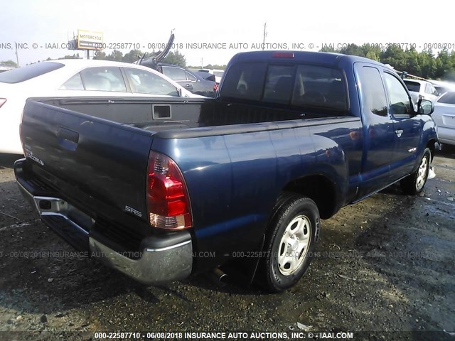 5TETX22N28Z534514 - 2008 TOYOTA TACOMA ACCESS CAB Dunkelblau Foto 4