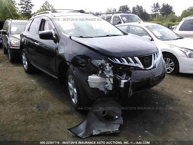 JN8AZ1MW0AW114081 - 2010 NISSAN MURANO S/SL/LE BLACK photo 1