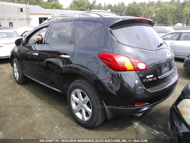 JN8AZ1MW0AW114081 - 2010 NISSAN MURANO S/SL/LE BLACK photo 3