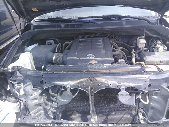 5TFUY5F1XBX166186 - 2011 TOYOTA TUNDRA DOUBLE CAB SR5 BLACK photo 10