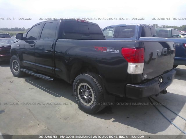 5TFUY5F1XBX166186 - 2011 TOYOTA TUNDRA DOUBLE CAB SR5 BLACK photo 3