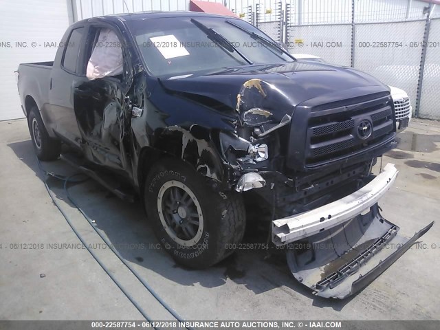 5TFUY5F1XBX166186 - 2011 TOYOTA TUNDRA DOUBLE CAB SR5 BLACK photo 6