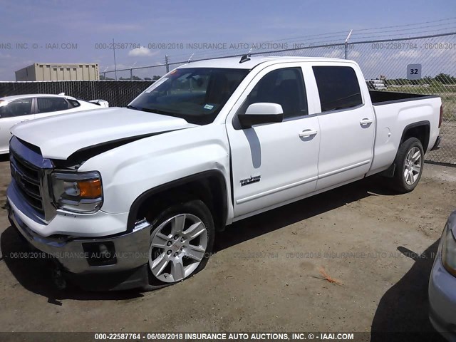 3GTP1UEC7EG454674 - 2014 GMC SIERRA C1500 SLE WHITE photo 2