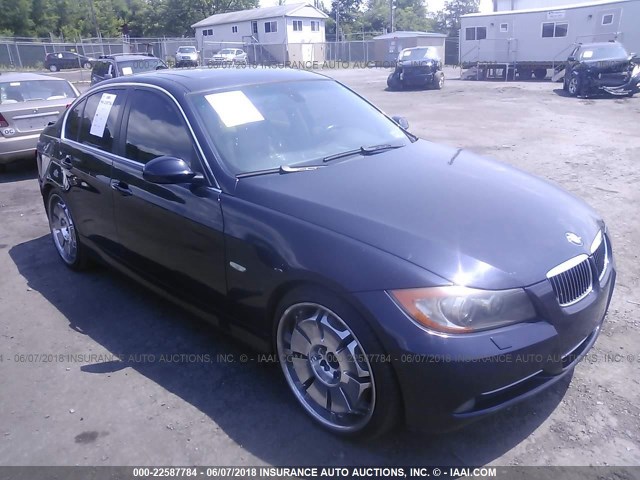 WBAVD53527A008908 - 2007 BMW 335 XI BLUE photo 1