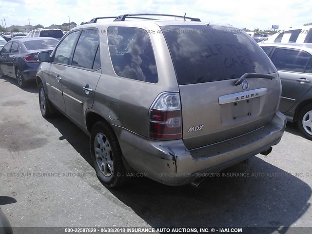 2HNYD18955H532521 - 2005 ACURA MDX TOURING GOLD photo 3