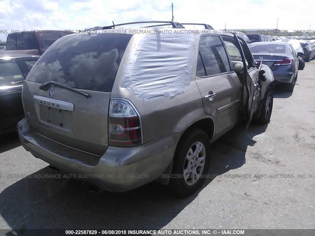 2HNYD18955H532521 - 2005 ACURA MDX TOURING GOLD photo 4