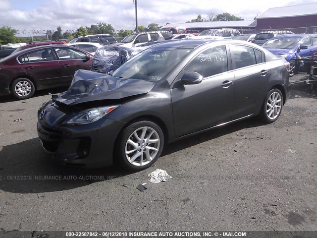 JM1BL1W62C1583722 - 2012 MAZDA 3 S GRAY photo 2