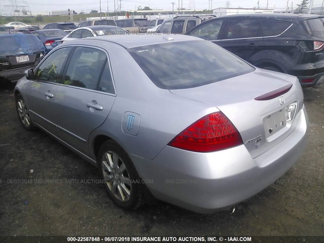 1HGCM66816A029707 - 2006 HONDA ACCORD EX SILVER photo 3