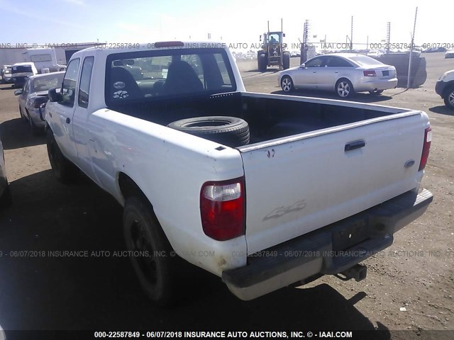 1FTYR15E03TA49656 - 2003 FORD RANGER SUPER CAB WHITE photo 3