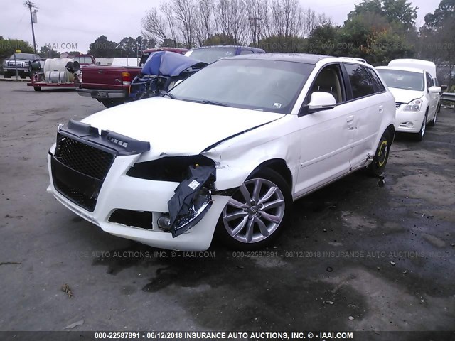 WAUHE78P79A009281 - 2009 AUDI A3 2.0T WHITE photo 2