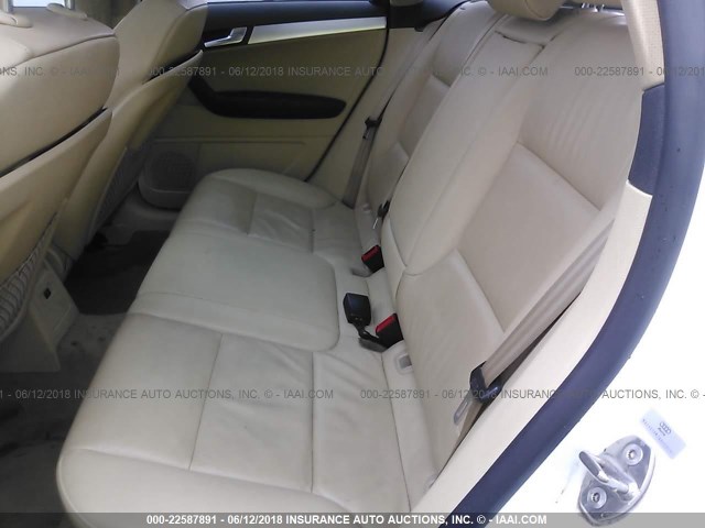 WAUHE78P79A009281 - 2009 AUDI A3 2.0T WHITE photo 8