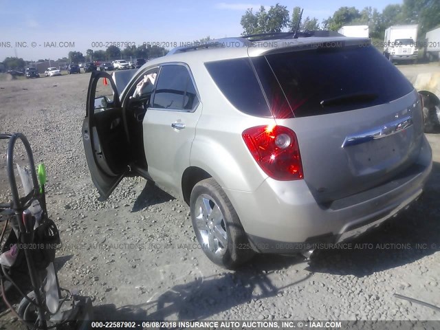 2GNFLDE3XE6358451 - 2014 CHEVROLET EQUINOX LTZ SILVER photo 3