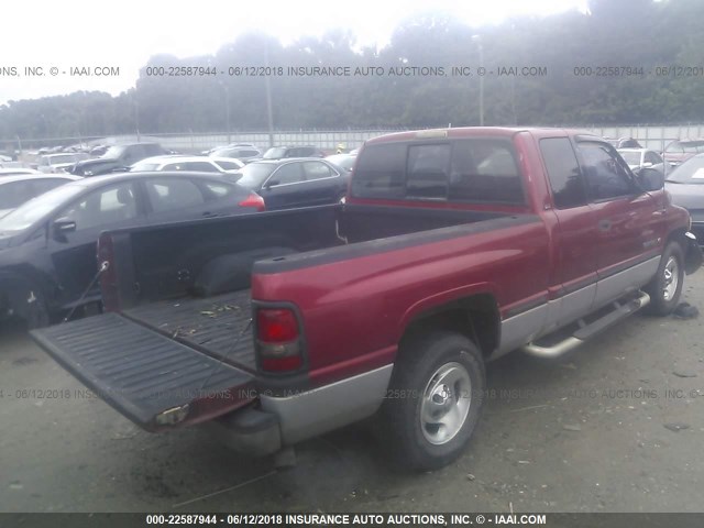 1B7HC13Z2XJ517704 - 1999 DODGE RAM 1500 RED photo 4