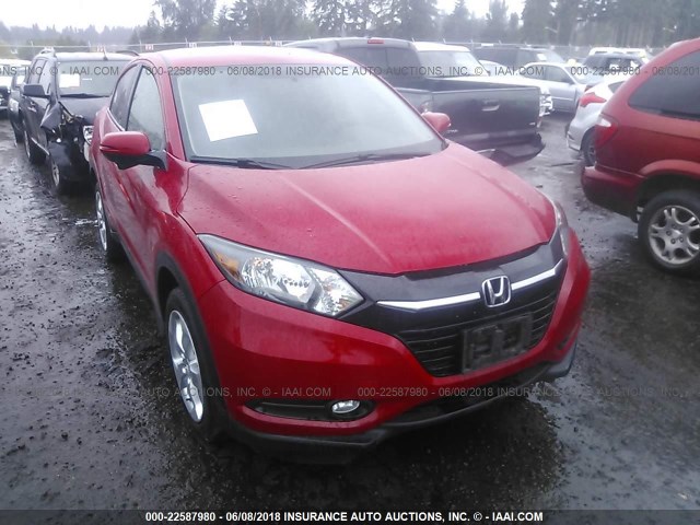 3CZRU6H50GM705185 - 2016 HONDA HR-V EX RED photo 1