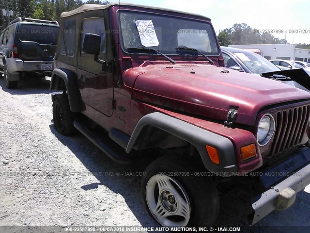 1J4FY29P6XP463836 - 1999 JEEP WRANGLER / TJ SE RED photo 6