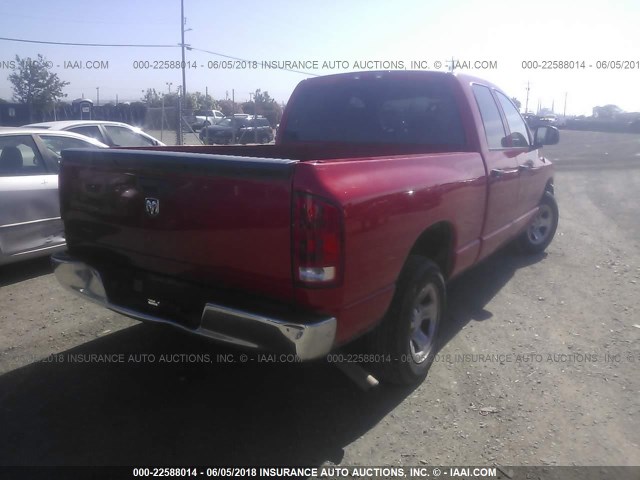 1D7HA18K76J165905 - 2006 DODGE RAM 1500 ST RED photo 4