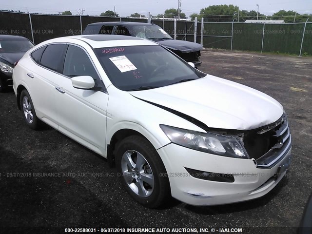 5J6TF1H3XAL003840 - 2010 HONDA ACCORD CROSSTOUR EX WHITE photo 1