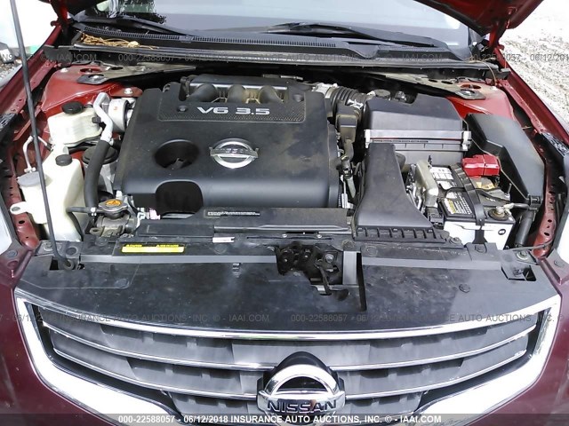 1N4BL2AP6CC254988 - 2012 NISSAN ALTIMA SR MAROON photo 10