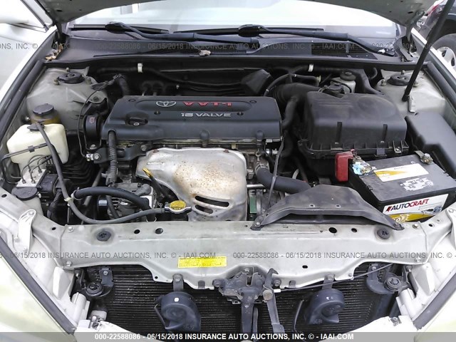 4T1BE32K23U146872 - 2003 TOYOTA CAMRY LE/XLE/SE ვერცხლისფერი ფოტო 10