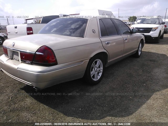 2MEFM74W8WX674833 - 1998 MERCURY GRAND MARQUIS GS TAN photo 4