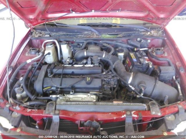 3FAFP11373R158138 - 2003 FORD ESCORT ZX2 RED photo 10