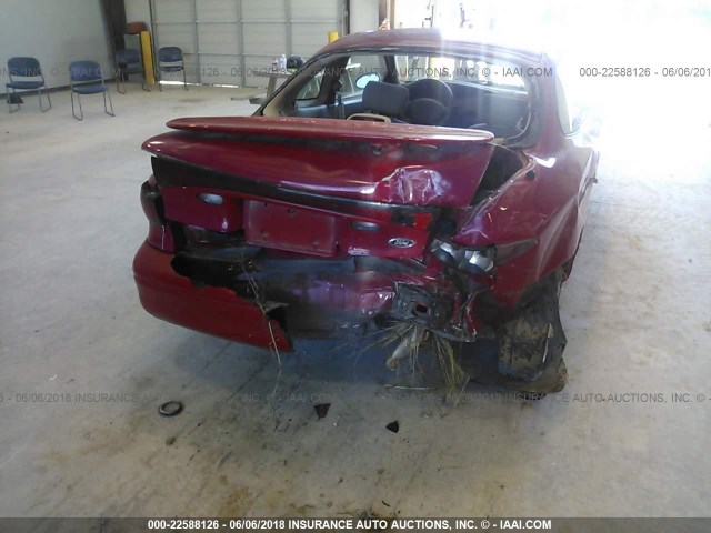3FAFP11373R158138 - 2003 FORD ESCORT ZX2 RED photo 6