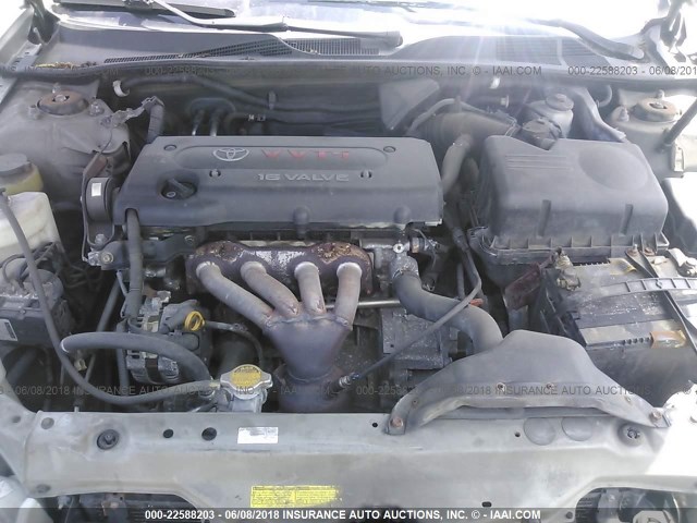 4T1BE32KX5U093289 - 2005 TOYOTA CAMRY LE/XLE/SE ვერცხლისფერი ფოტო 10