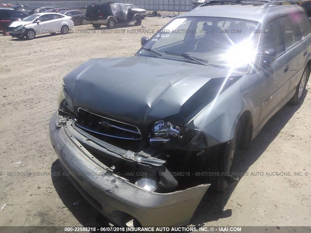 4S3BH665427608640 - 2002 SUBARU LEGACY OUTBACK 绿色 照片 6